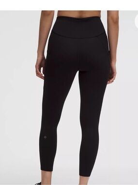 Lululemon Black High-Rise Fast and Free 23” Leggings